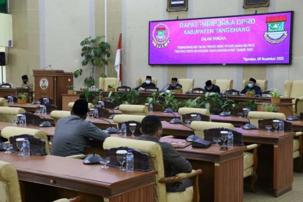 Pemandangan Umum Fraksi DPRD Kabupaten Tangerang atas Penjelasan Bupati Tentang Nota Keuangan Rancangan APBD 2021