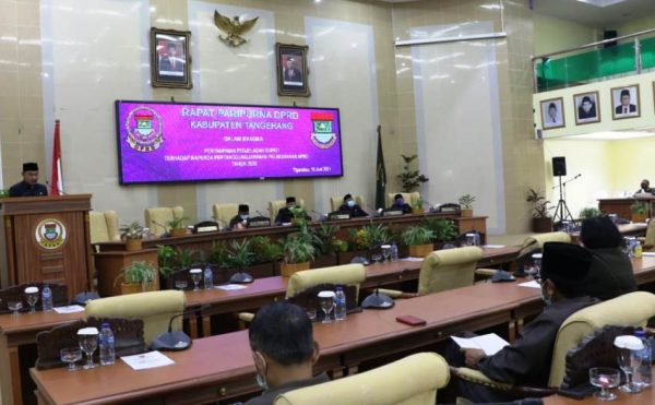DPRD Kabupaten Tangerang Gelar Rapat Paripurna Penjelasan Bupati Terhadap Raperda Pertanggungjawaban Pelaksanaan APBD Tahun 2020
