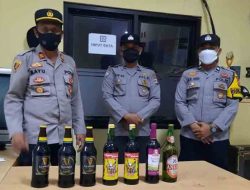 Ratusan Botol Miras Diamankan Polres Pandeglang