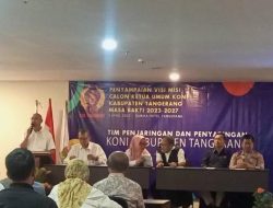 Eka Wibayu Paparkan Visi Misi Calon Ketua KONI Kabupaten Tangerang