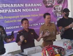 Inkrah, Kejari Kabupaten Tangerang Musnahkan Barang Rampasan Negara