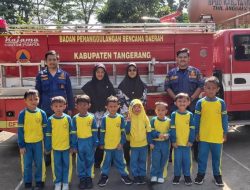 Kunjungi Pos Damkar, Murid TKIT Permata Auliya Sodong Dikenalkan Alat Pemadam Kebakaran