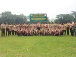 Kasdim 0510/Tigaraksa Buka Persami Pramuka di Curug