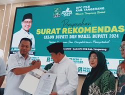 PKB Resmi Usung Maesyal-Intan di Pilkada Kabupaten Tangerang