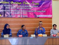 Wujudkan Kemandirian Pangan, DPKP Kabupaten Tangerang Latih Petani Budidaya Jamur Tiram