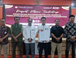 KPU Resmi Tetapkan Maesyal-Intan sebagai Pasangan Calon Bupati-Wakil Bupati Tangerang