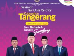 Pimpinan dan Anggota DPRD Mengucapkan Selamat Hari Jadi ke-392 Kabupaten Tangerang