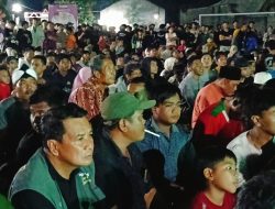 Calon Bupati Tangerang Maesyal Rasyid Nobar Timnas Indonesia Bareng Warga Rajeg Asri