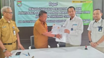 DPKP Kabupaten Tangerang dan Bulog Teken MoU Pengelolaan Cadangan Pangan 
