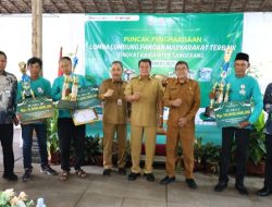 Bupati Maesyal Rasyid Apresiasi Lomba Lumbung Pangan Masyarakat, Lumbung Karya Jaya Desa Carenang Cisoka Juara Pertama