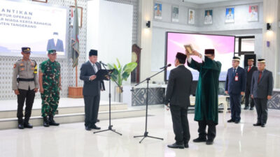 Bupati Tangerang Lantik Dirops Perumda Pasar NKR