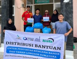 Libatkan Relawan Lokal, Qudwah Care Salurkan Bantuan Banjir Sumatera