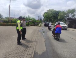 Cegah Laka, Satlantas Polresta Tangerang Perkuat Pengawasan Jalan Pasar Kemis