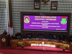 DPRD Kabupaten Tangerang Gelar Rapat Paripurna LKPJ Bupati Tahun Anggaran 2025