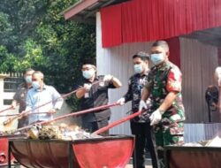Perkara Inkrah, Kejari Kabupaten Tangerang Musnahkan Ribuan Bungkus Rokok Tanpa Cukai 