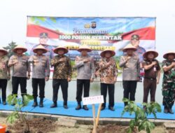 Dorong Konektivitas dan Ketahanan Pangan, Polresta Tangerang Tanam 1.000 Pohon