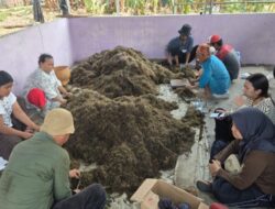 BRIN Latih Petani Desa Mekar Jaya Sepatan Buat Pupuk Organik